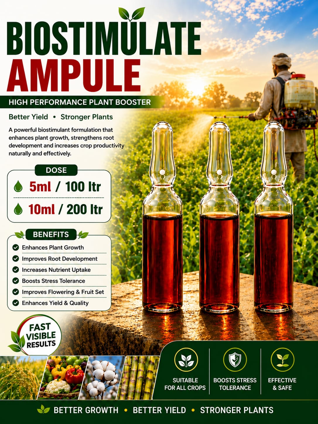 Biostimulate Ampule - High Performance Plant Booster